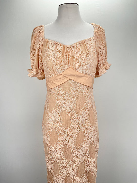Vestido Crema Floral Ticosa
