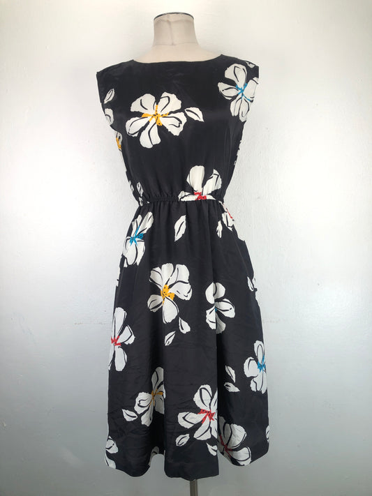 Vestido Negro Floral Variangis
