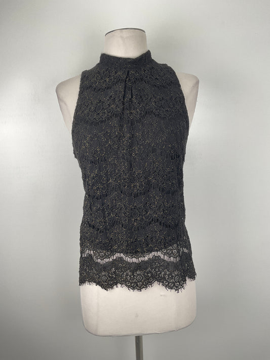 Blusa Negro De Brillo Love Fire