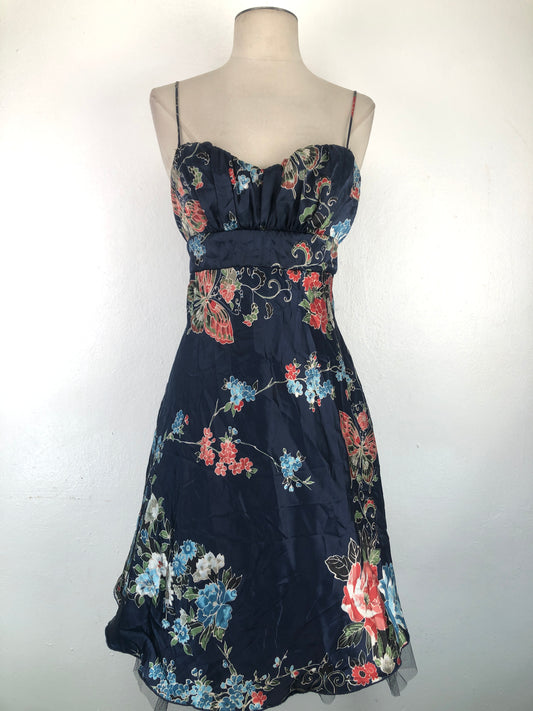 Vestido Azul marino Floral b.Darlin