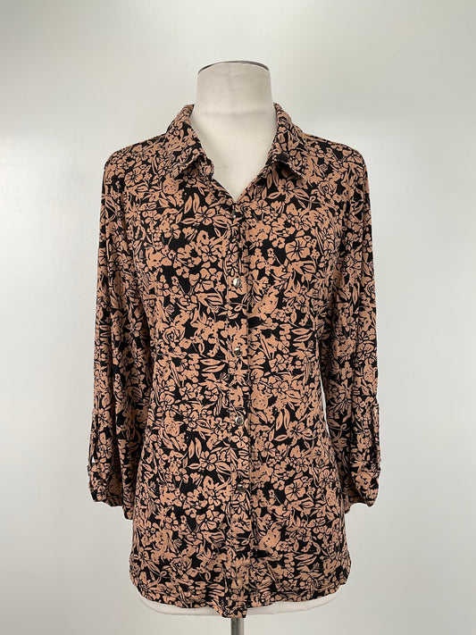 Camisa Marrón Floral Carolyn Taylor