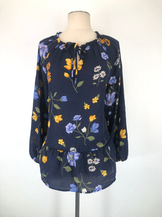 Blusa Azul oscuro de Floral Old Navy