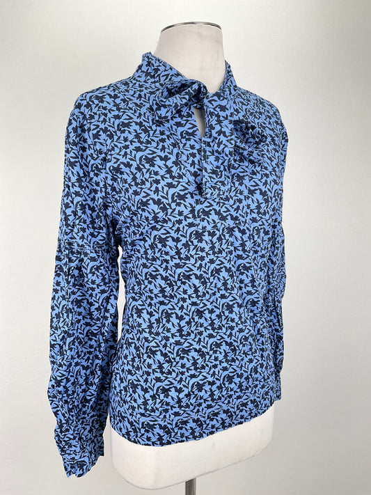 Blusa Azul Floral Loft