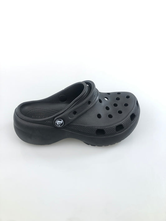 Sandalia Negro Plataforma Crocs