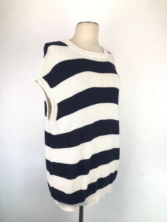 Blusa Blanco De rayas Margaux Lexi