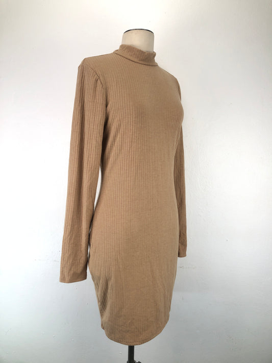 Vestido Crema de Rayas Forever 21