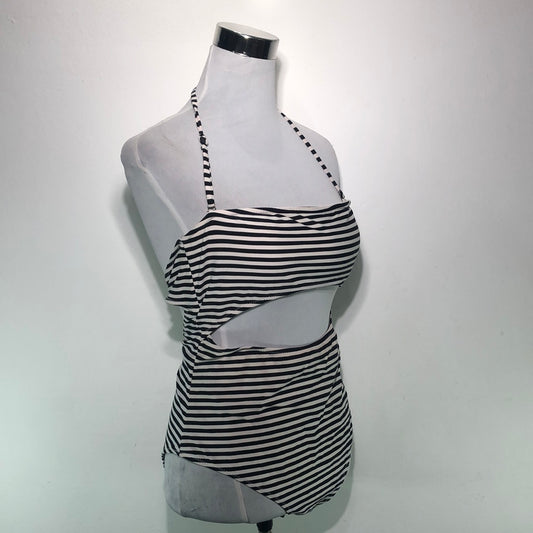 Traje de Baño Negro de Raya