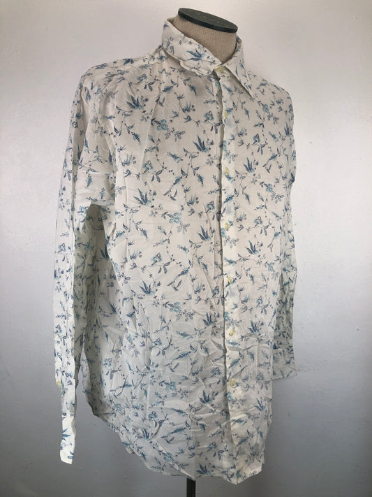 Camisa Blanco Floral Perry Ells