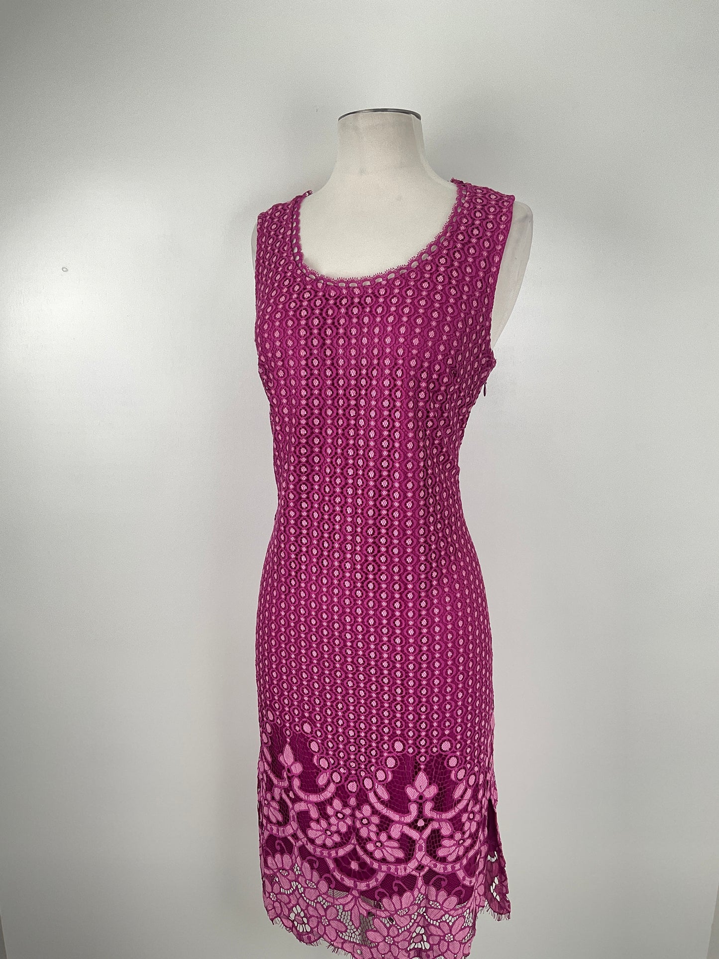 Vestido Morado de Lunares Isaac Mizrahi