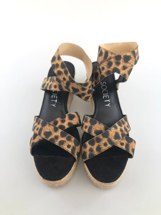 Zapatilla Animal Print de Plataforma Sole Society