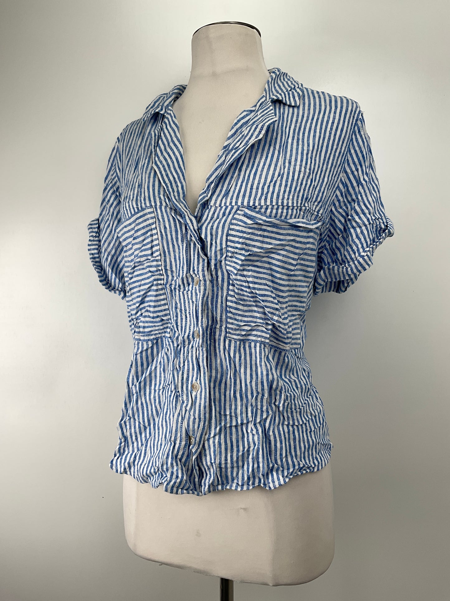 Camisa Azul claro de Rayas Universal Thread