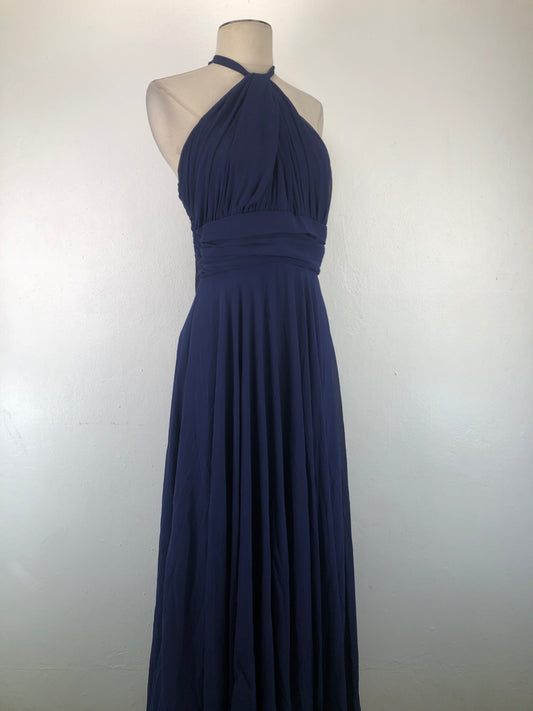 Vestido de Fiesta Azul marino Lulus