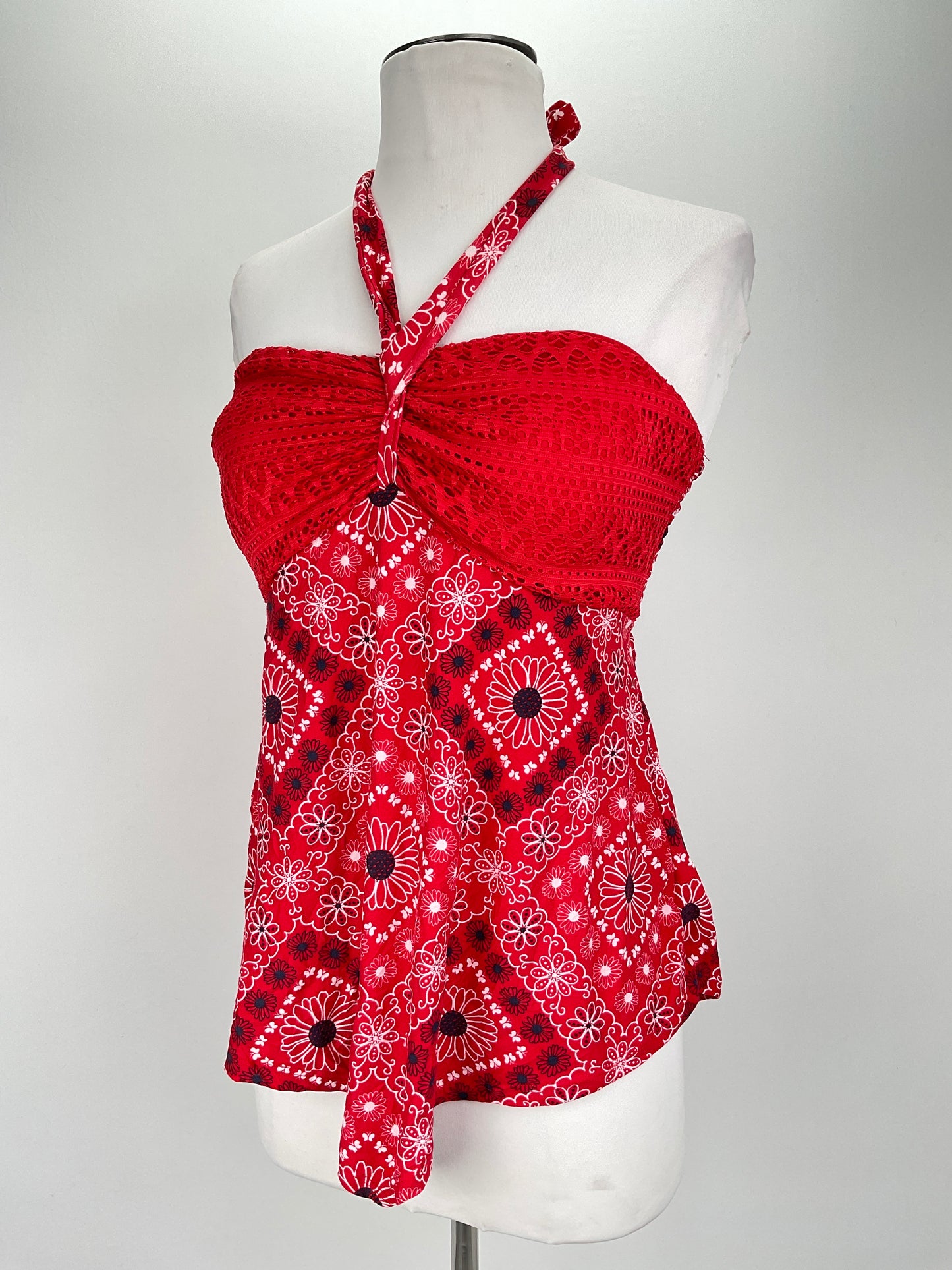 Blusa Rojo Floral No Boundaries