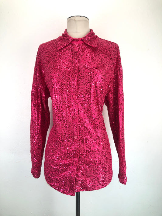 Camisa Rosado de Brillo Variangis