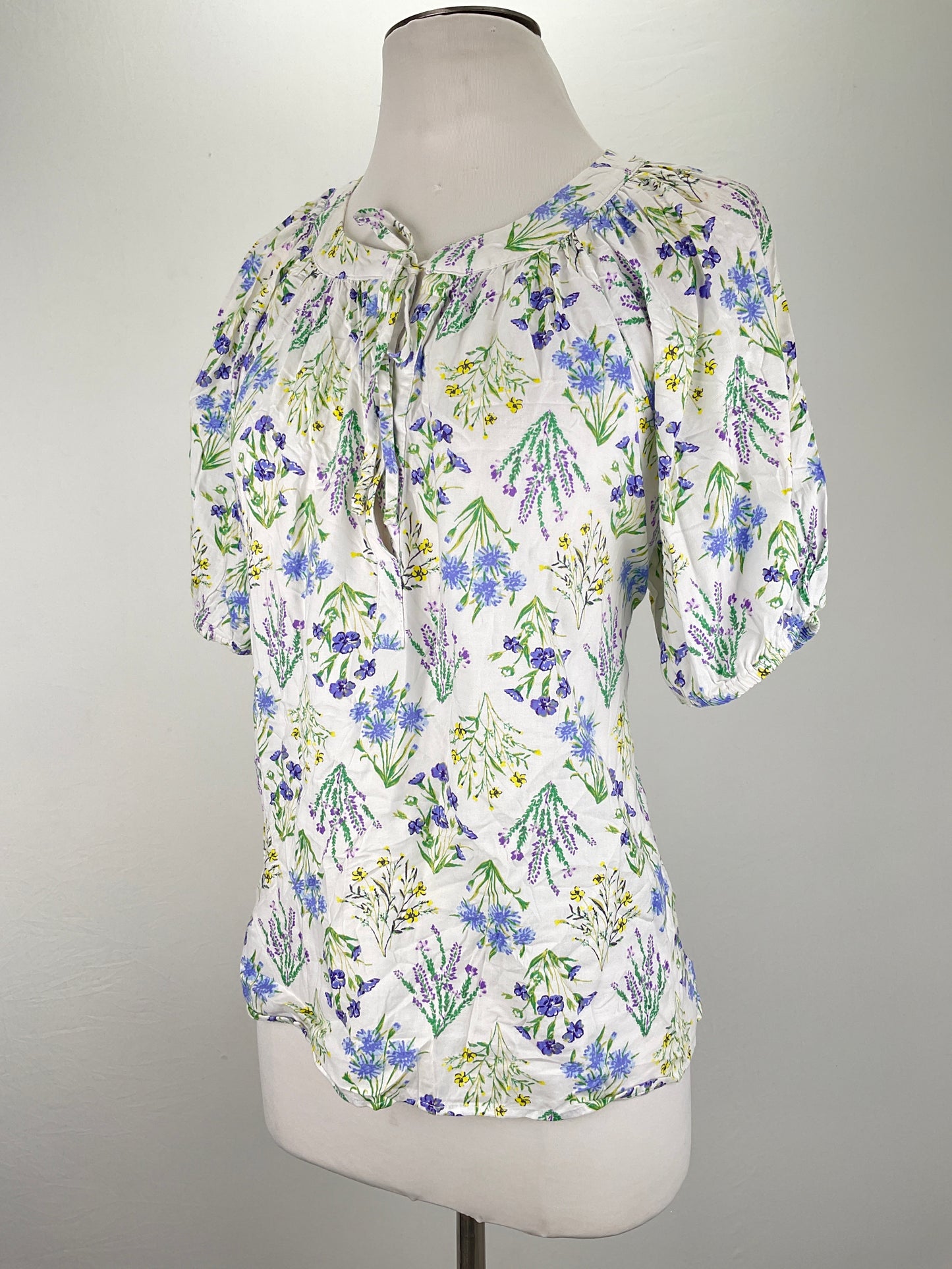 Blusa Blanco Floral Loft