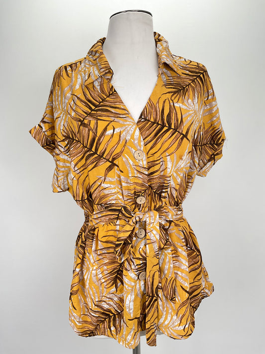 Camisa Amarillo Floral L.i.f.e.