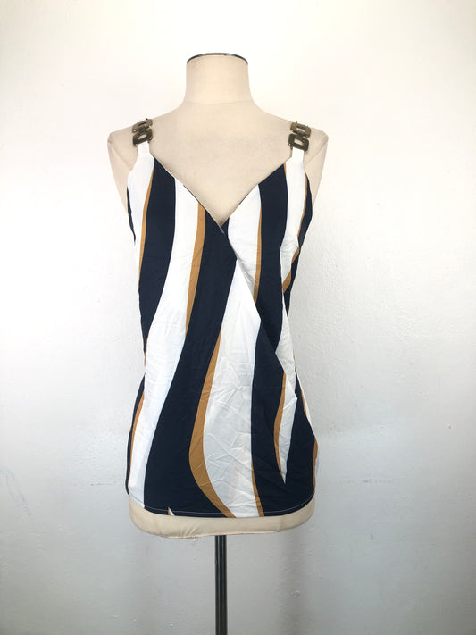 Blusa Blanco de Rayas Variangis