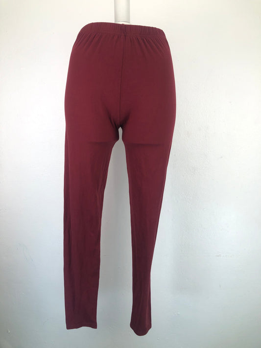 Licra Rojo vino Deportivo Leggings Depot