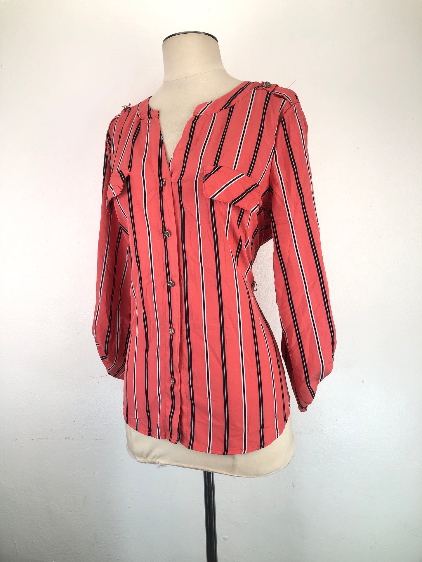 Blusa Rosado de Rayas Adrienne Vittadini