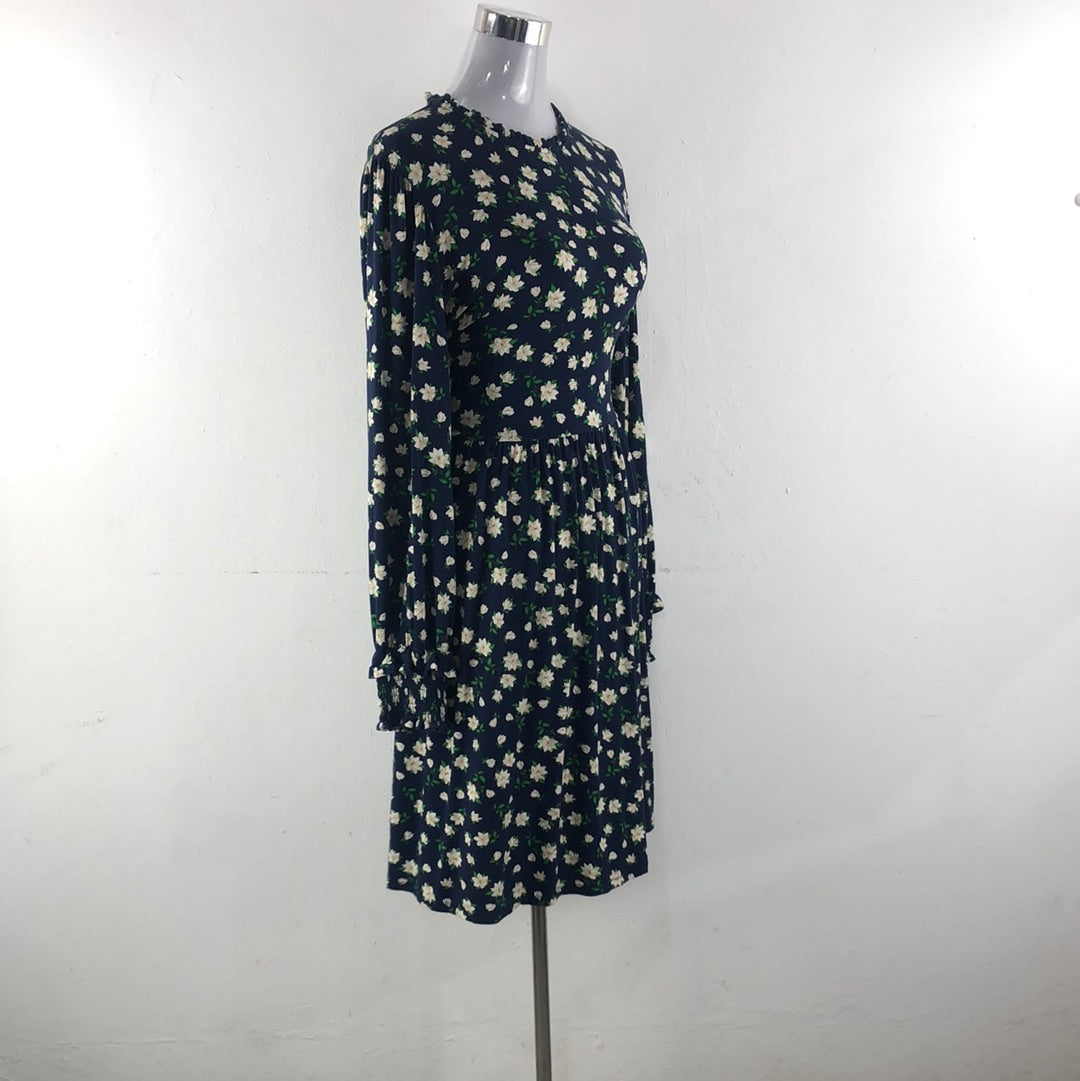 Vestido Azul Marino de Flores Draper James