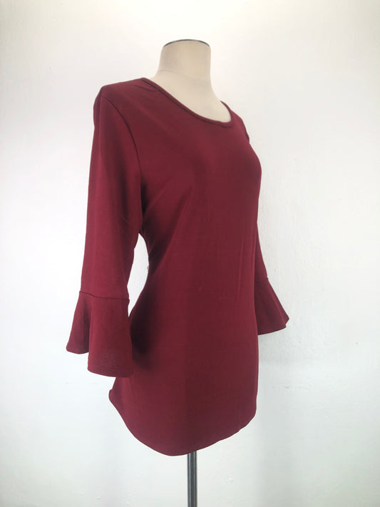 Blusa Rojo Vino C est La Vie