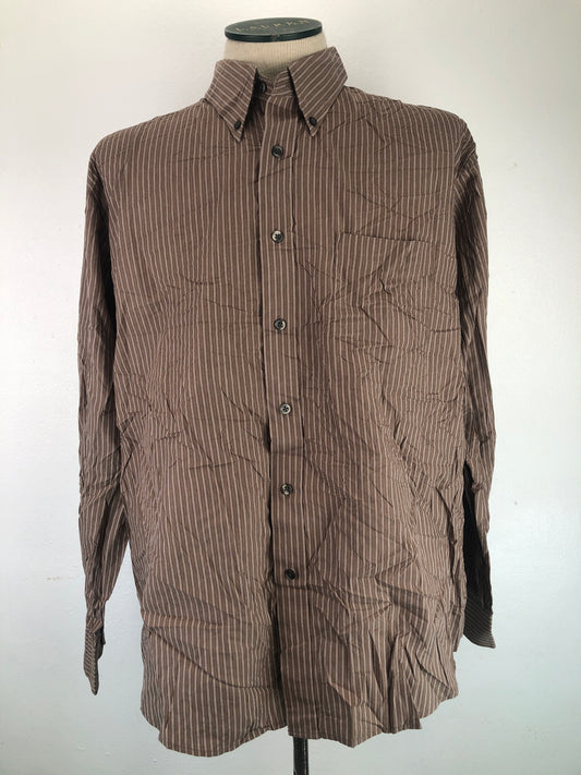 Camisa Marron De Rayas Dockers