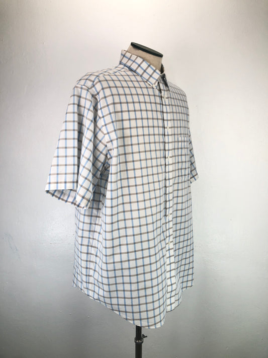 Camisa Blanco de Cuadro Gold Label