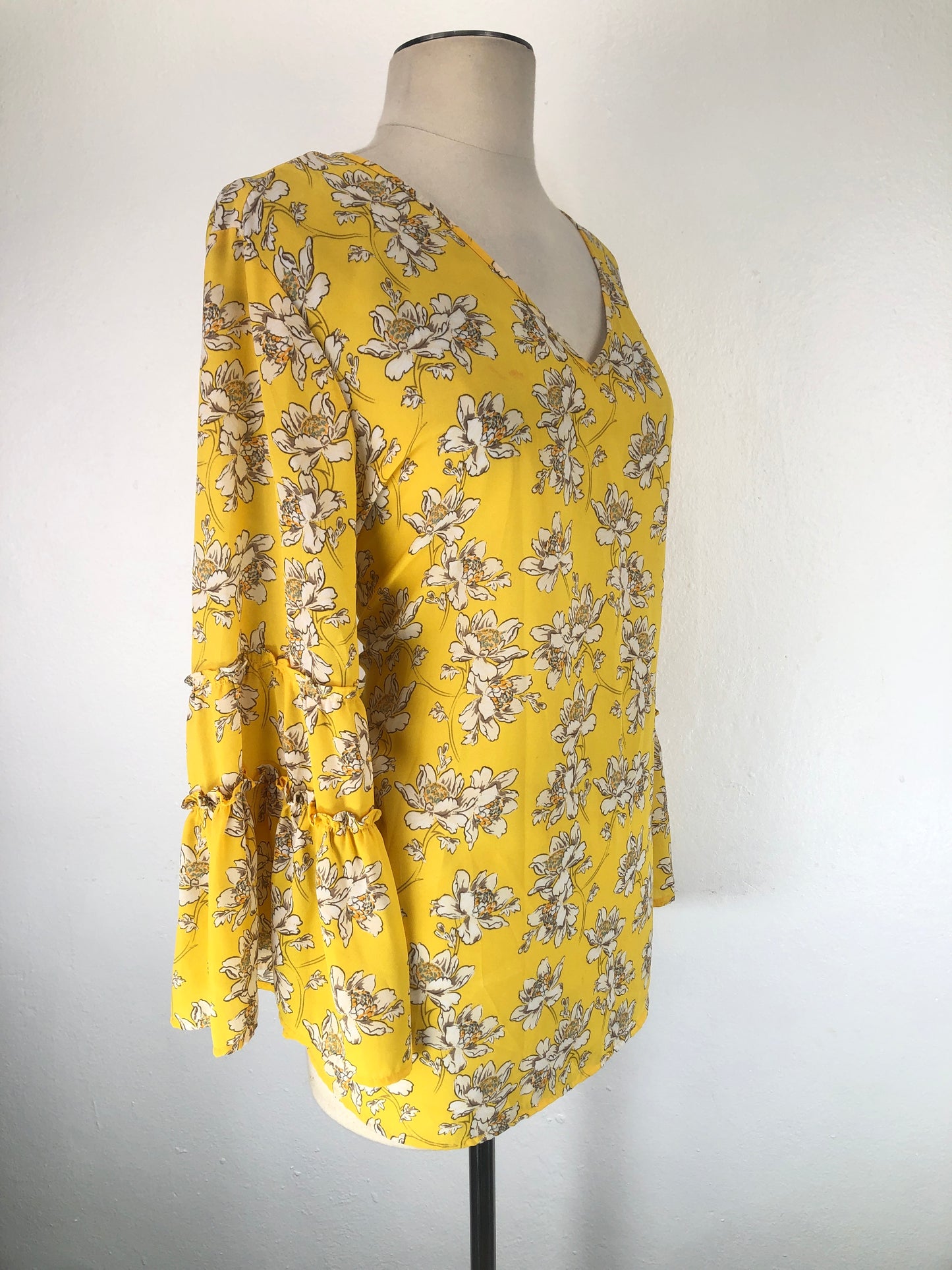Blusa Amarillo de Flores Zac Rachel