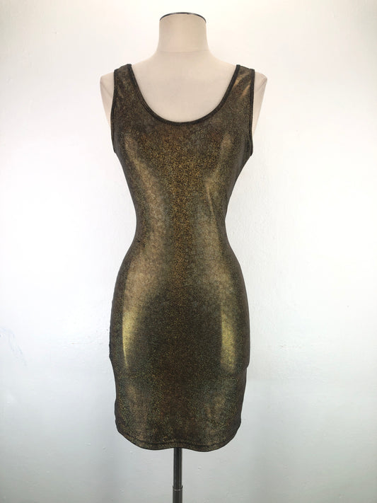 Vestido Dorado American Appareil