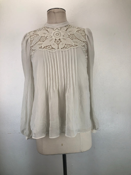 Blusa Blanco Floral Express