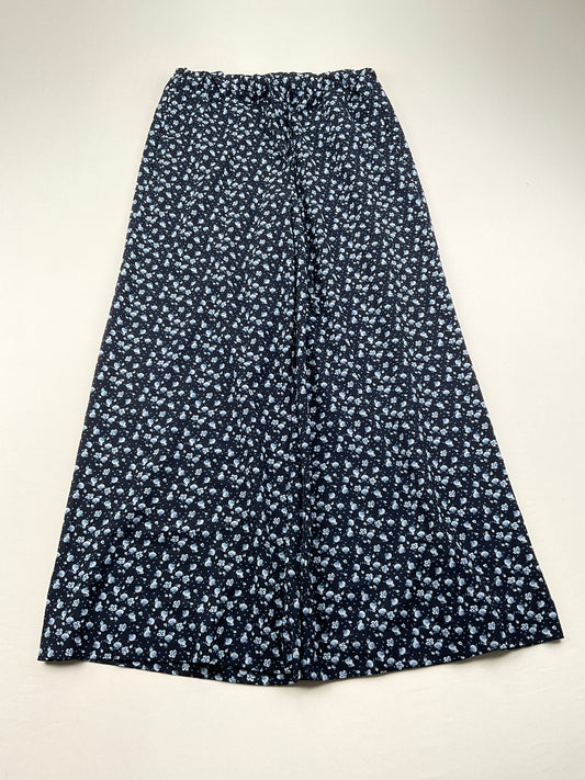 Pantalon Palazzo Azul marino Floral HM