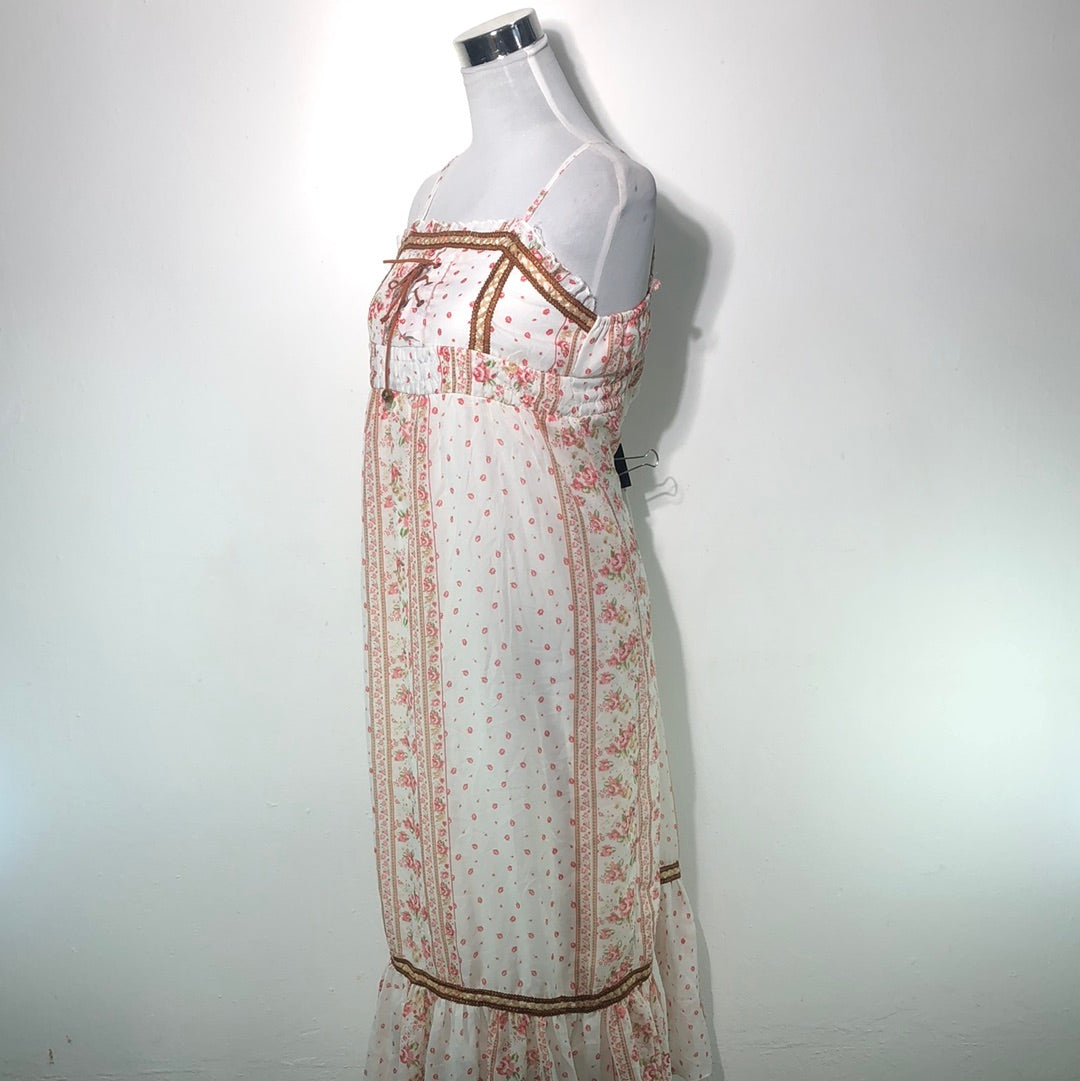 Vestido Crema de Flores Pudding
