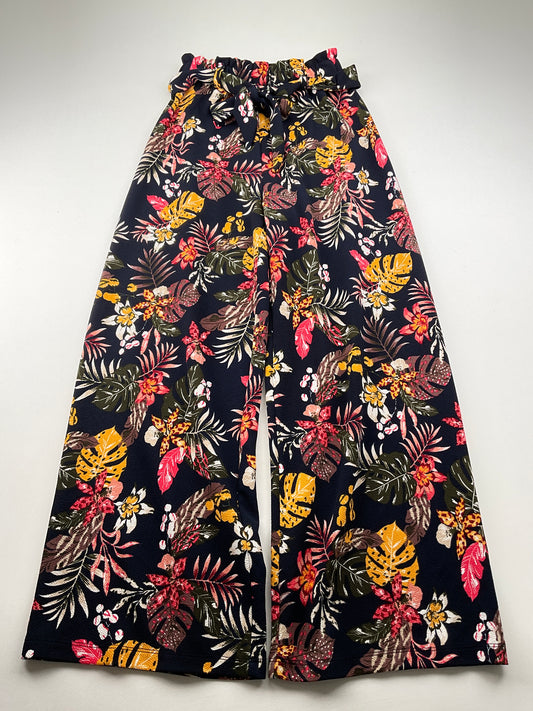 Pantalón Palazzo Azul marino Floral Lipslide