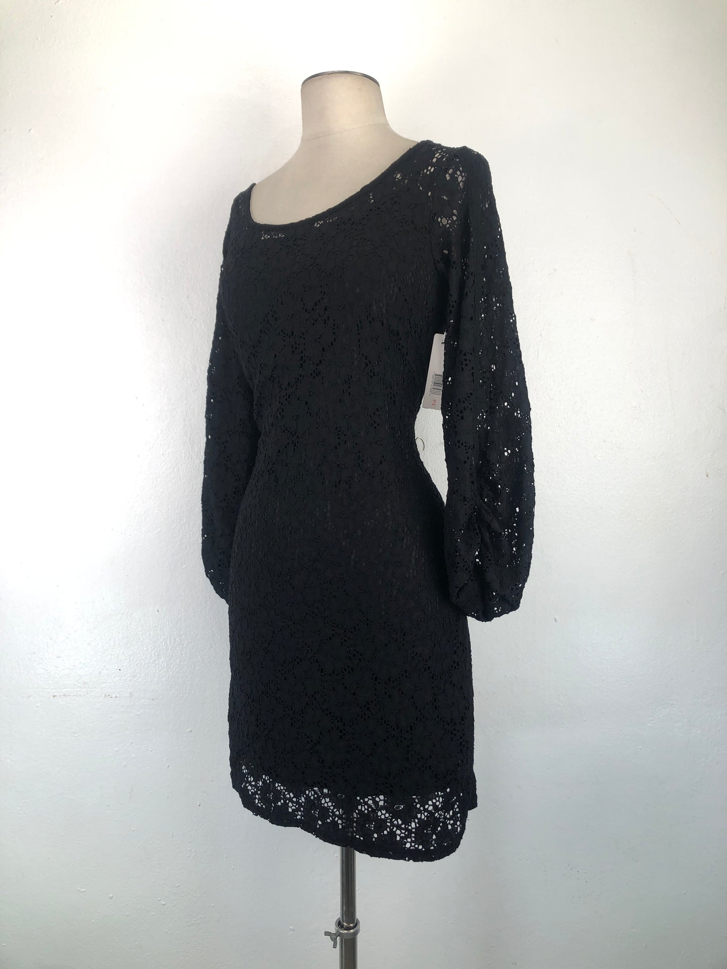 Vestido Negro Floral Laundry