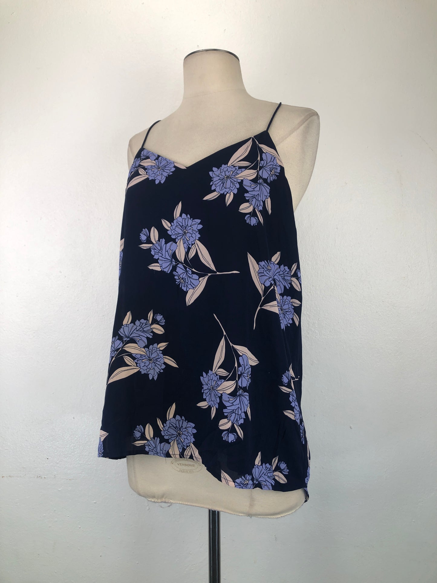Blusa Azul Marino Floral Variangis