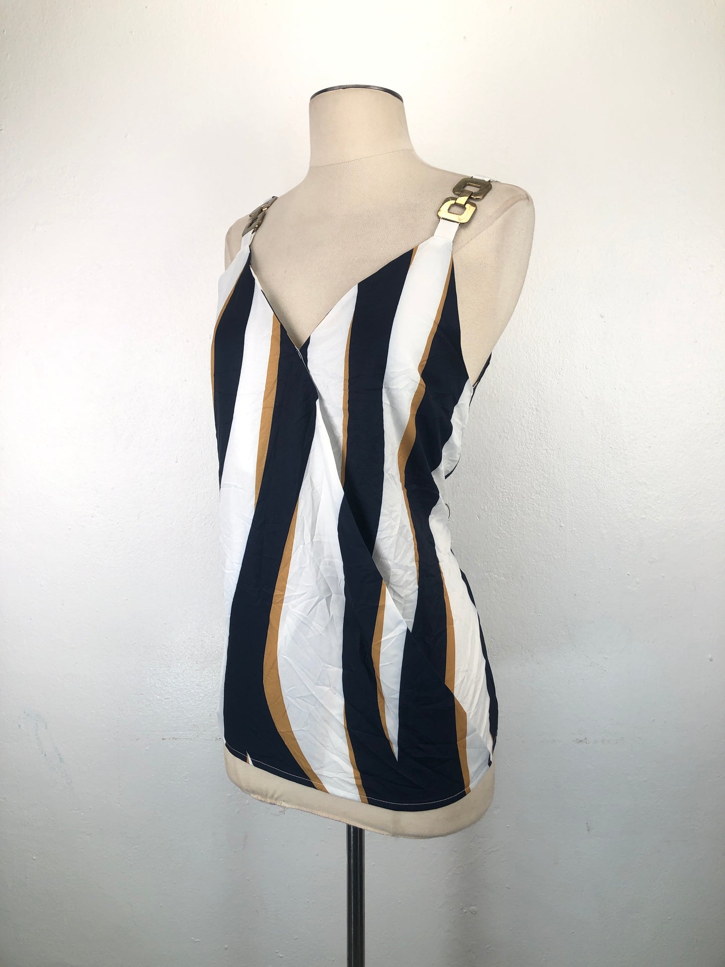 Blusa Blanco de Rayas Variangis