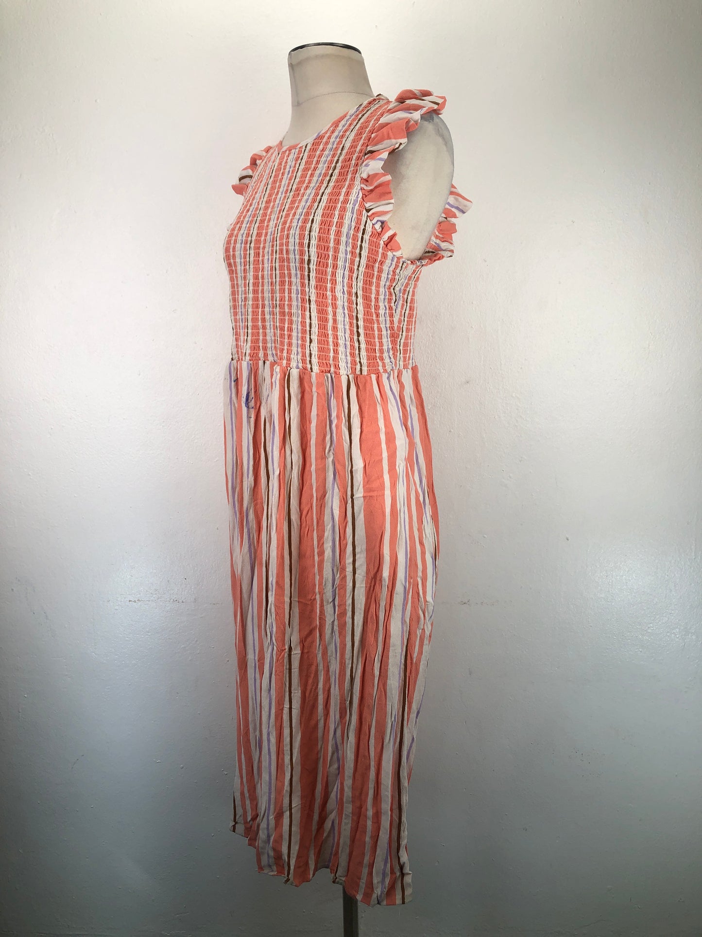 Vestido Raranje de Rayas New Day