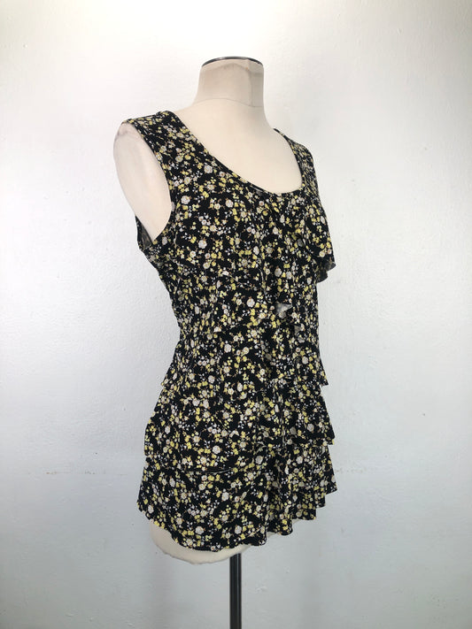 Blusa Negro Floral Established 1962
