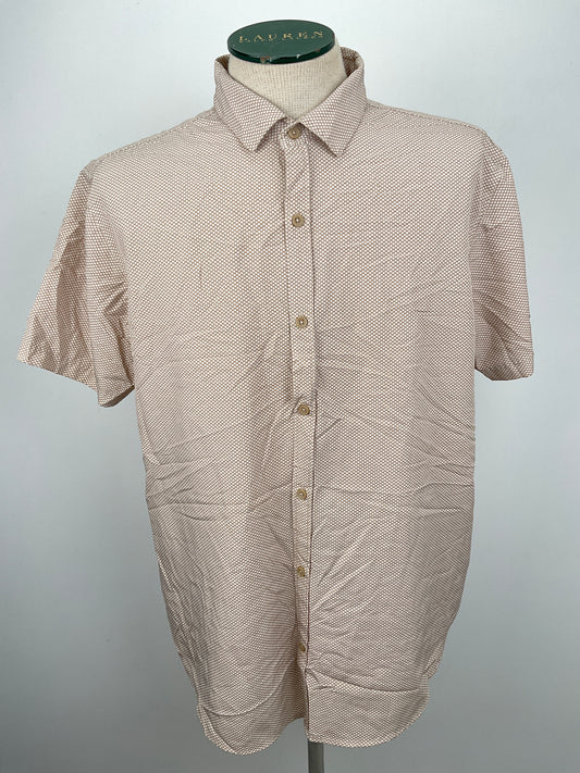 Camisa Crema de Lunares Stretch