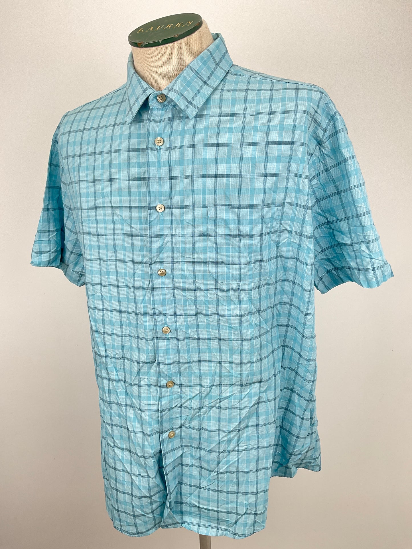 Camisa Azul claro de Cuadro Van Heusen