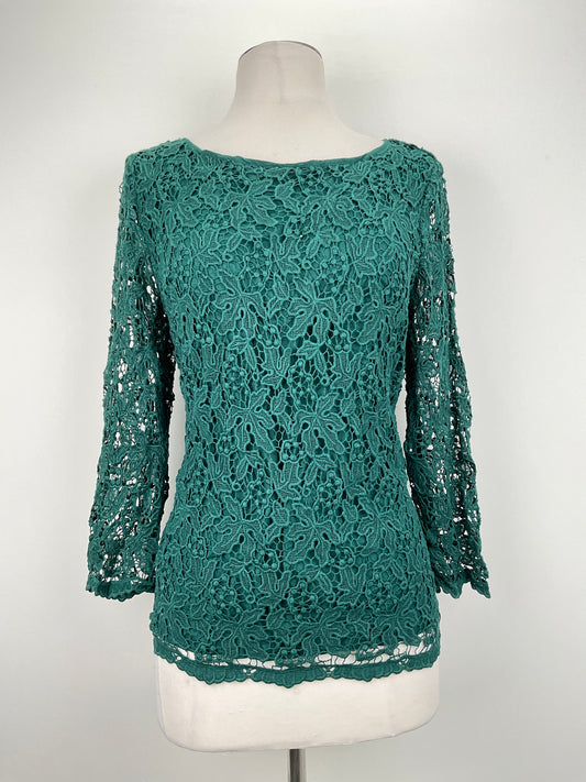 Blusa Verde Floral Talbots