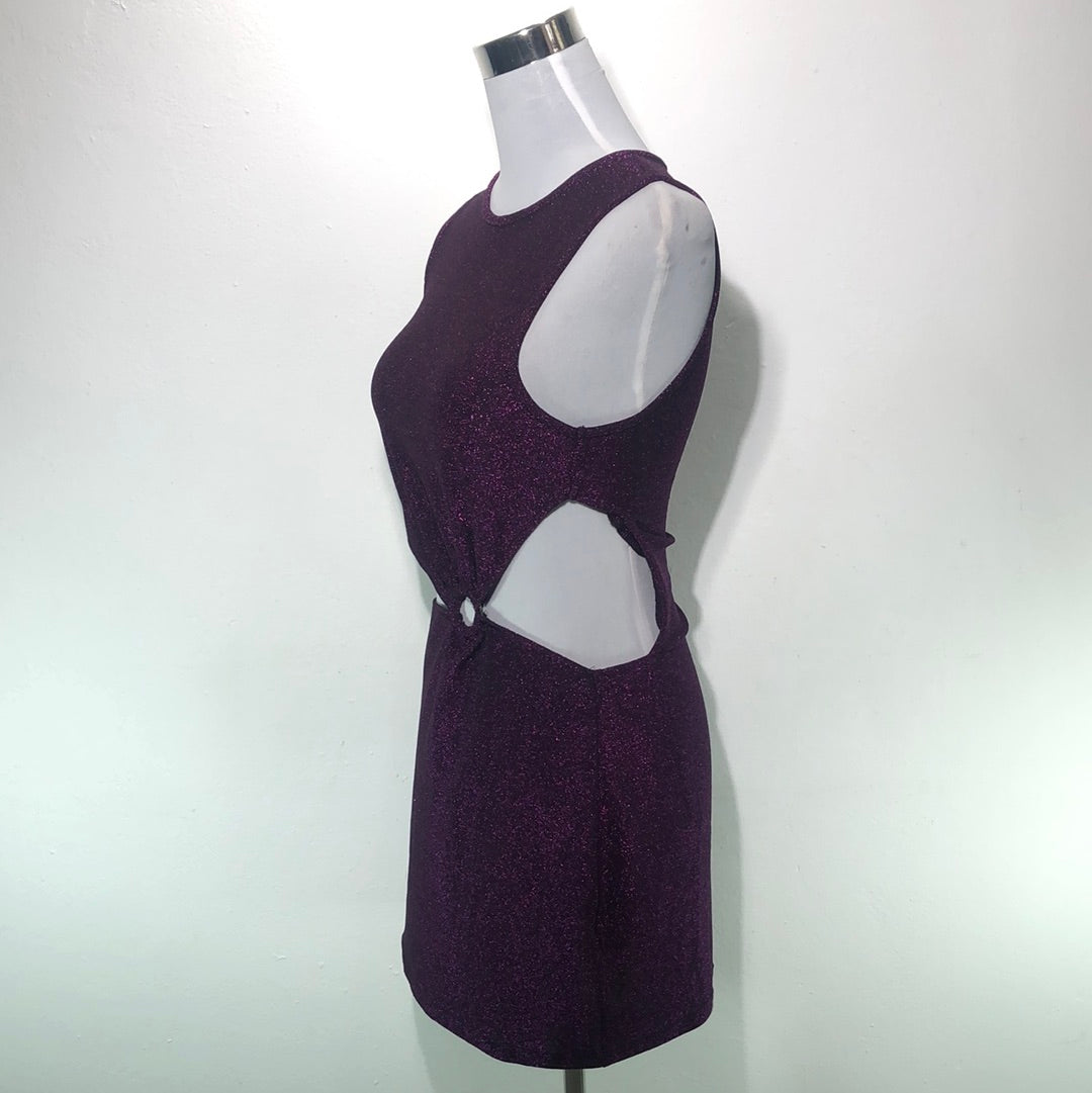 Vestido Morado de Brillo Motel