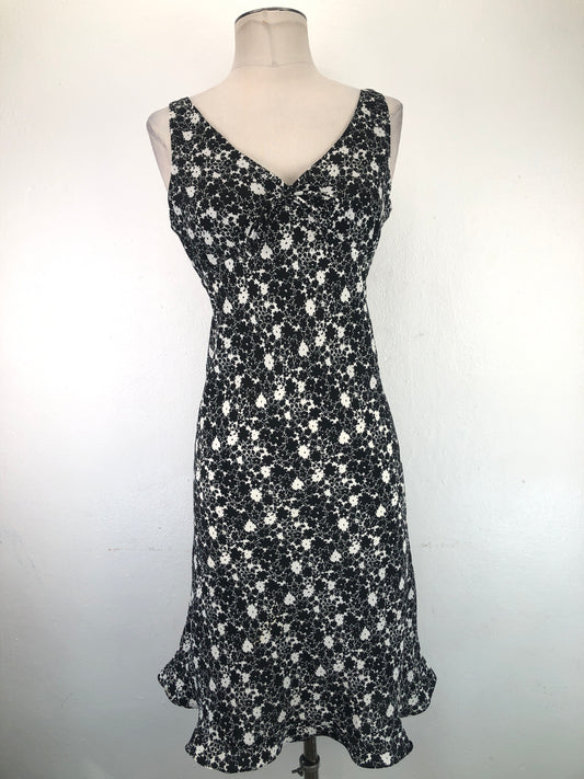 Vestido Negro Floral Express