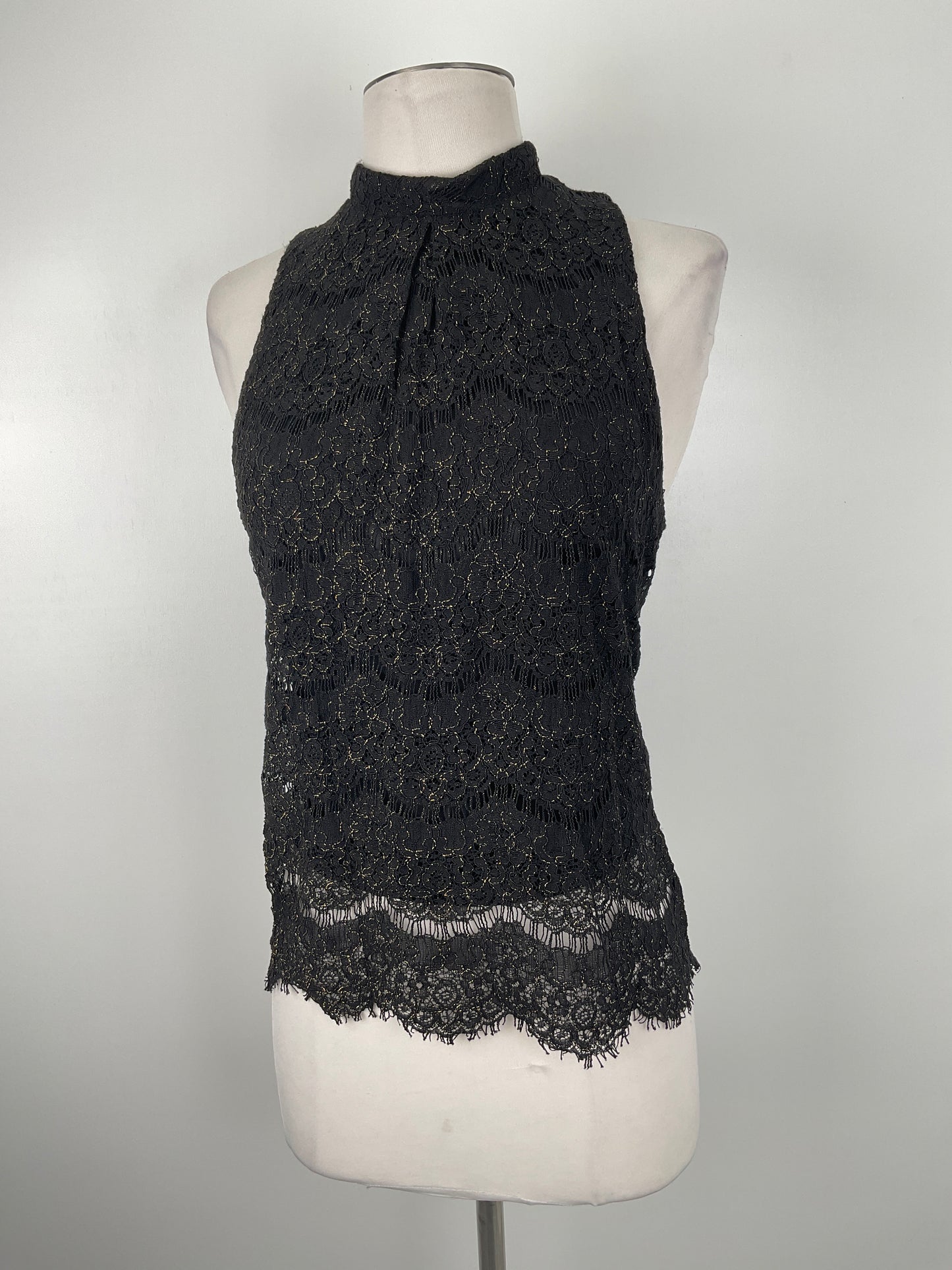 Blusa Negro De Brillo Love Fire