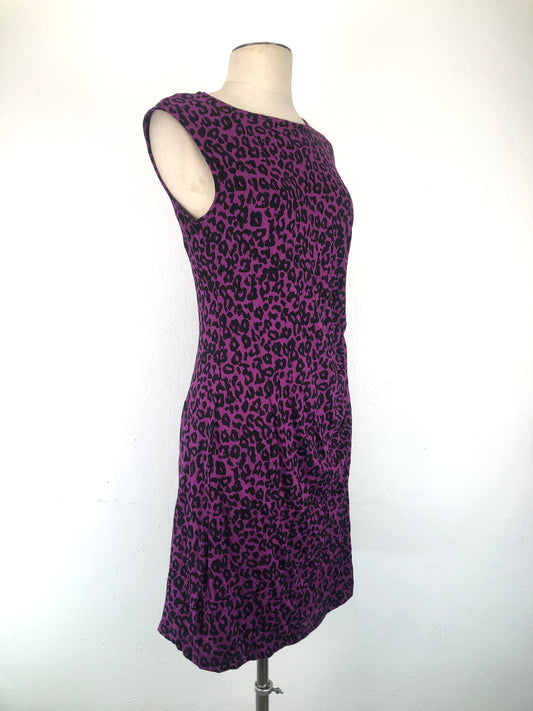 Vestido Morado de Lunares Loft