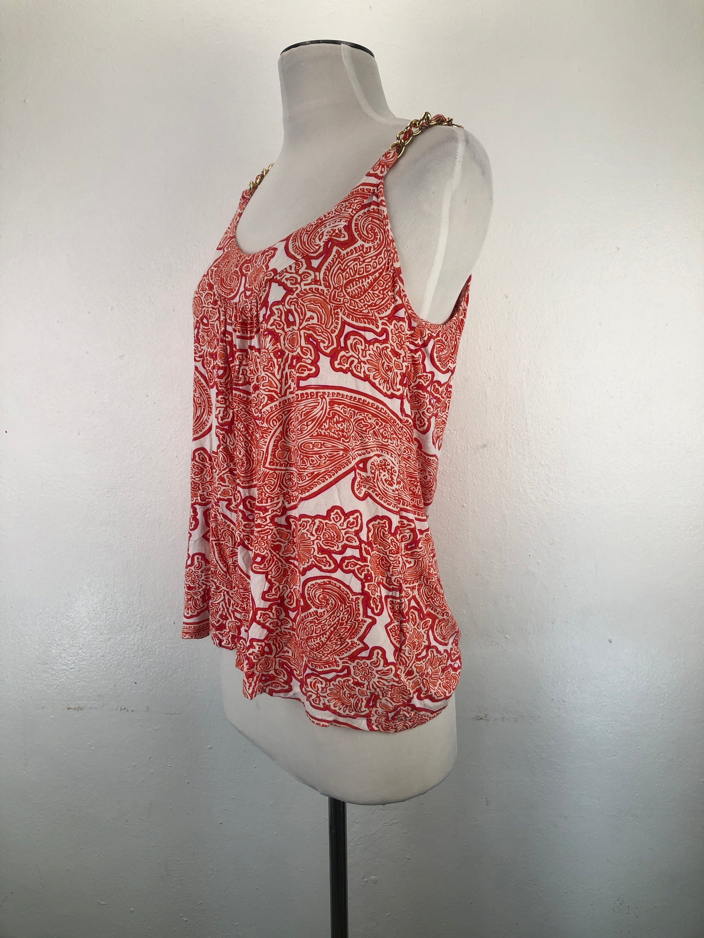 Blusa Naranja Floral Michael Kors