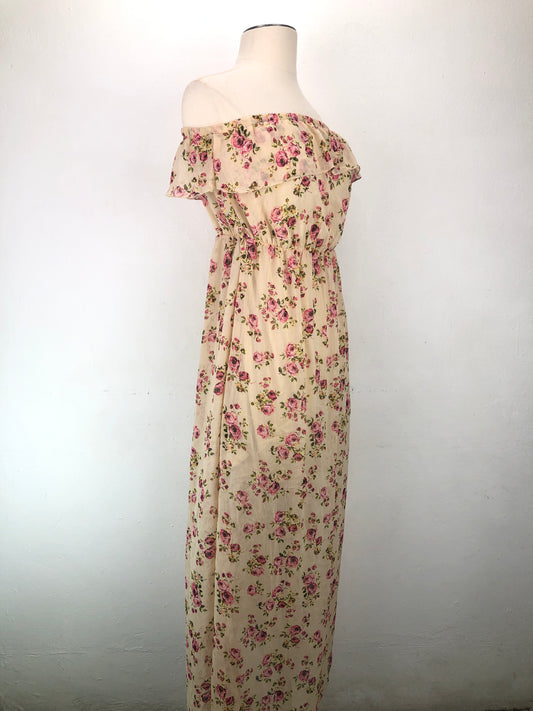 Vestido Crema de Floral No Boundaries