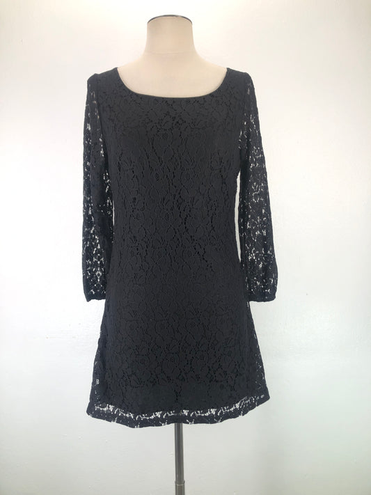 Vestido Negro de Flores Variangis