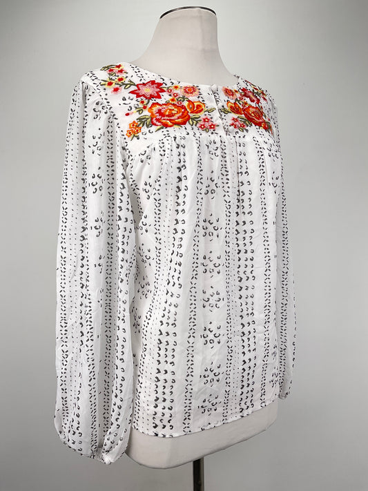 Blusa Blanco Floral Variangis