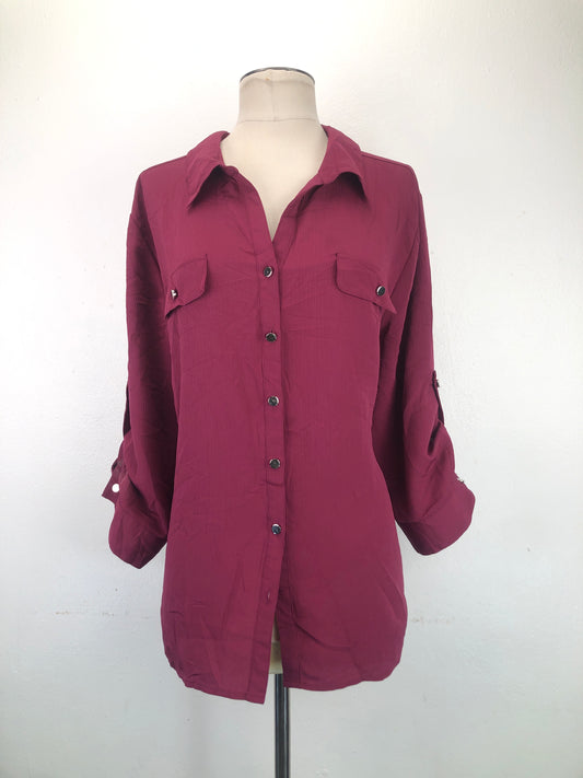 Camisa Rojo vino Notations